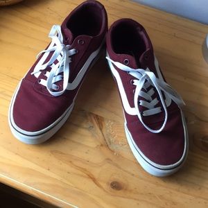 Burgundy Vans